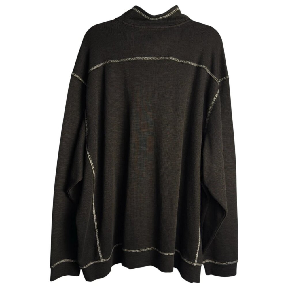 Tommy Bahama Tobago Bay Half Zip Pullover Men’s 2XB Black Big & Tall - Picture 3 of 6